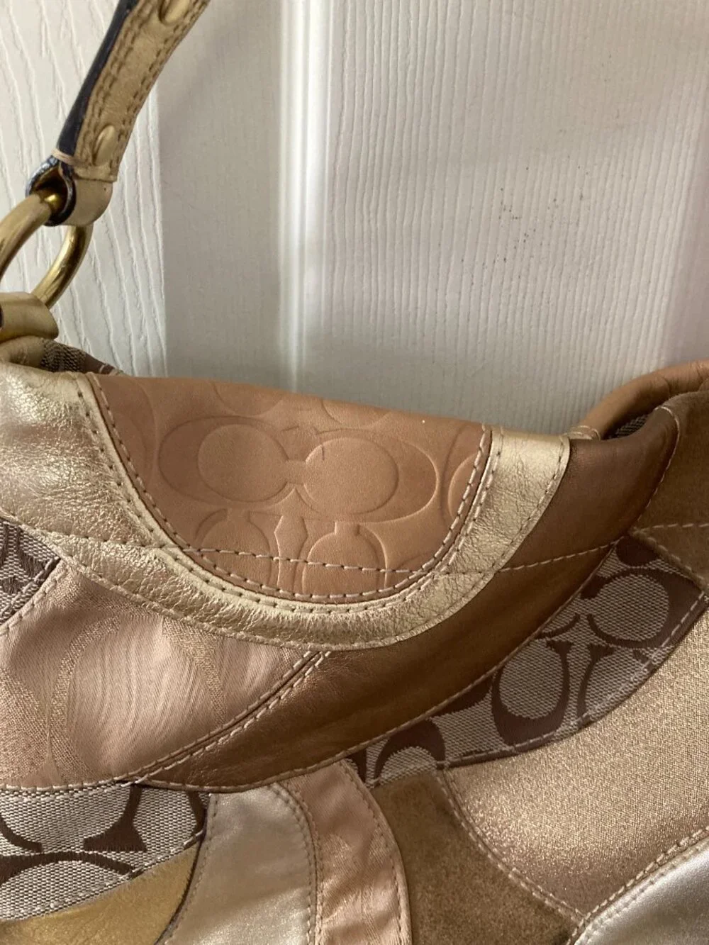 Vintage Coach Carly Shoulder Bag Purse F14005